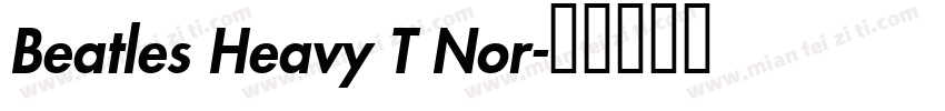 Beatles Heavy T Nor字体转换